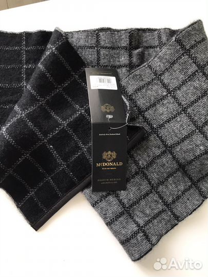 Мужской шарф из шерсти мериноса Новая Зеландия