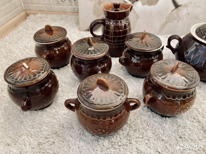 Горшки для запекания, глиняные горшки