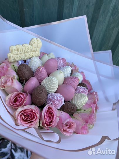 Букет из клубники в шоколаде