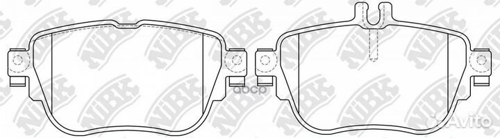 Колодки тормозные дисковые PN0589 NiBK