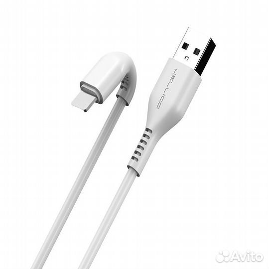 Кабель jellico KDS-32 3.1A 2m lightning (White)