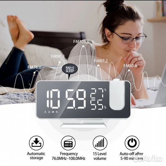 Часы с индикацией на стену, новые