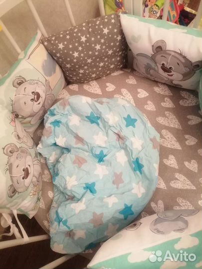 Простынь на резинке на круглый матрас