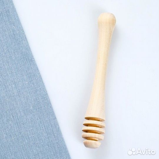 Набор для меда №2 (0,25л + ложка для мёда), бежевы