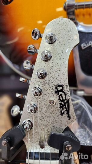 Электрогитара суперстрат Silver Sparkle, JET новая