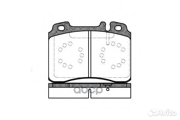 379 20 FDB646 колодки дисковые п MB W201