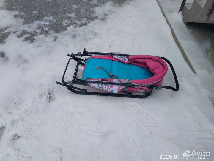Детские санки коляска