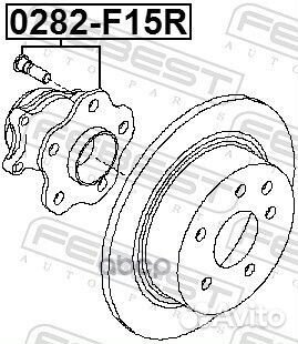 Ступица задняя nissan juke F15 2010.06- febest