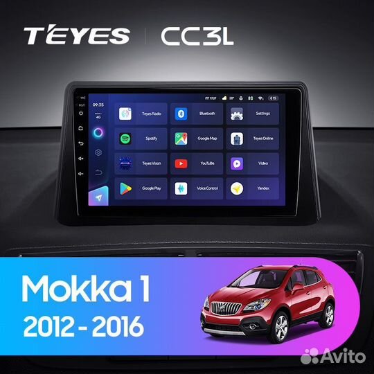 Магнитола Android Opel Mokka Teyes CC3L 4/32гб