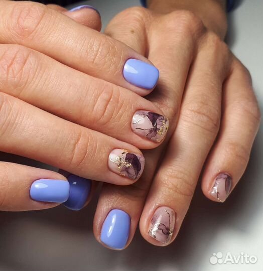 Маникюр наращивание ногтей