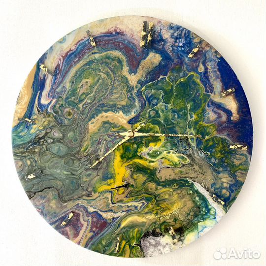 Часы настенные ручная работа диаметр 40 см