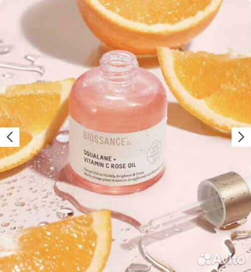 Розовое масло с витамином С Biossance rose oil