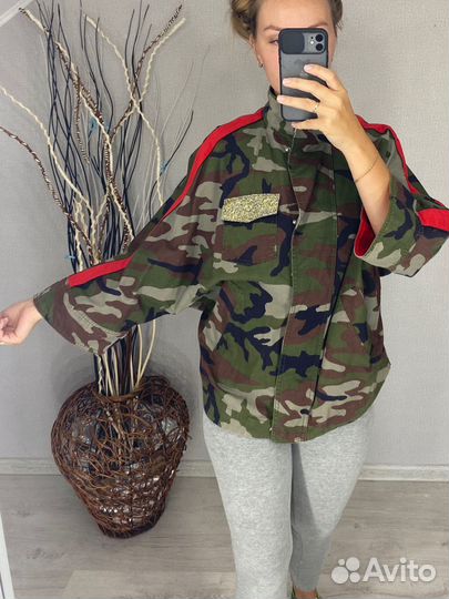 Жакет Zara камуфляж (XS-S-M)