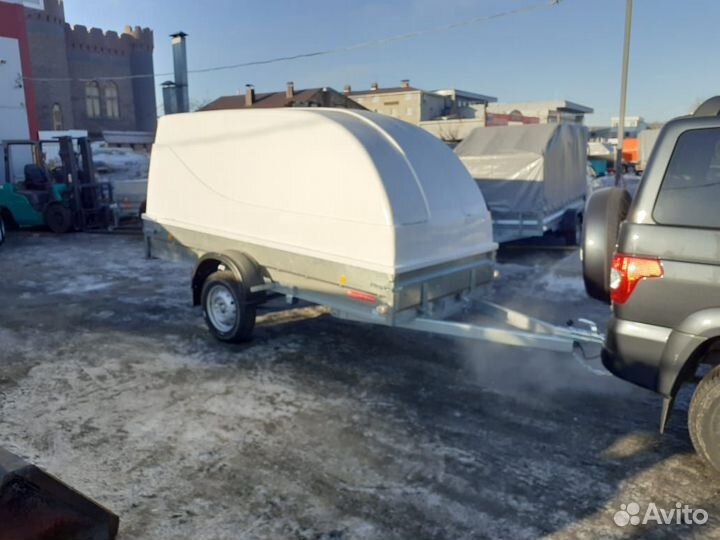 Прицеп для снегохода с крышкой (Россия)