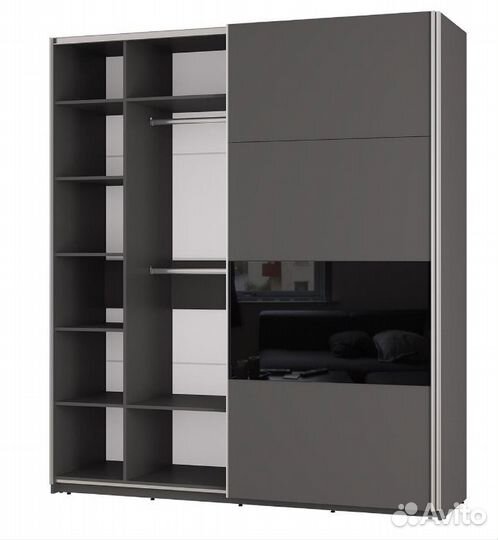 Шкаф-купе Харви шк 10 Графит 200х230х65