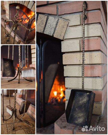 Набор для камина/ каминный набор(кочерга, совок и
