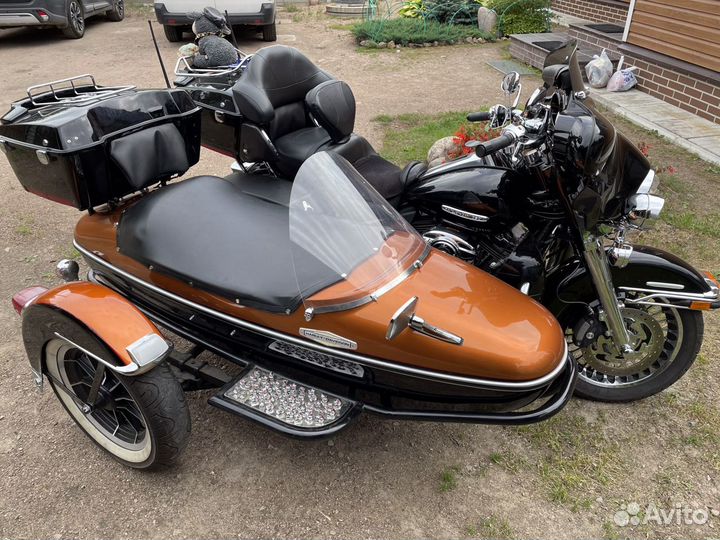 Harley Davidson с коляской