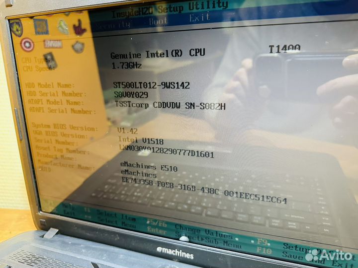 Ноутбук eMachines E510