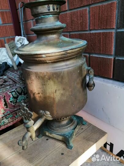 Самовар на дровах старинный