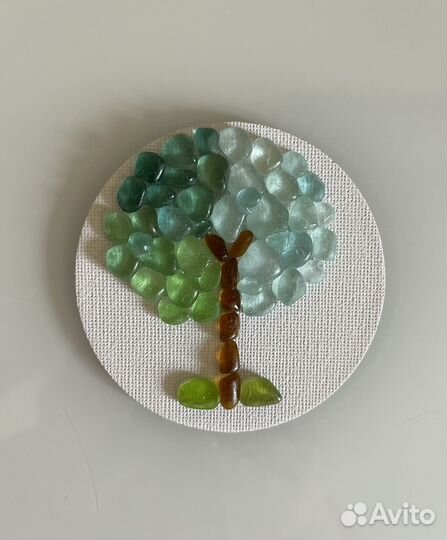 Картины из морской керамики и стекла