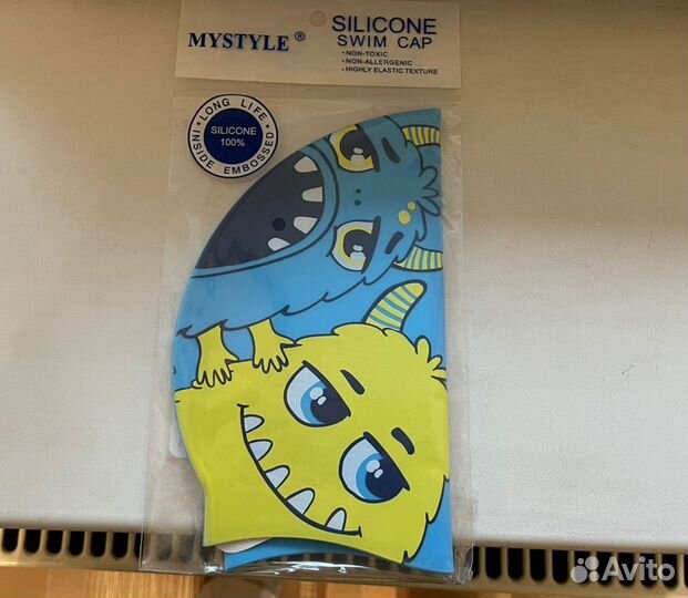 Шапочка для плавания детская (силикон)
