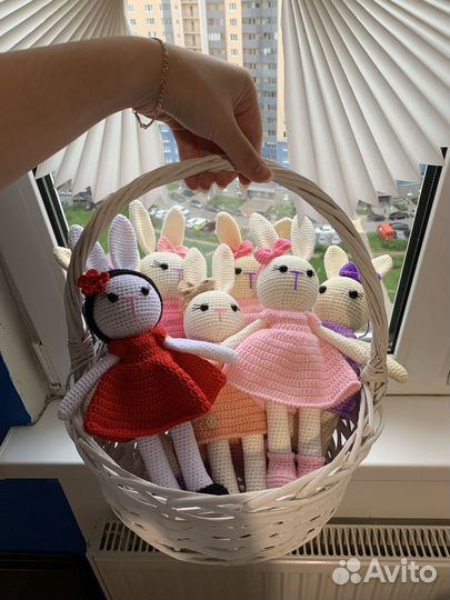 Вязаные зайчики