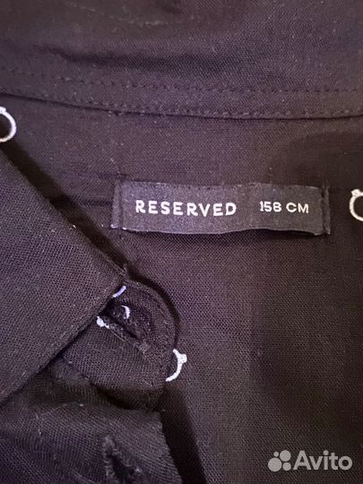 Рубашка для девочки recerved черная