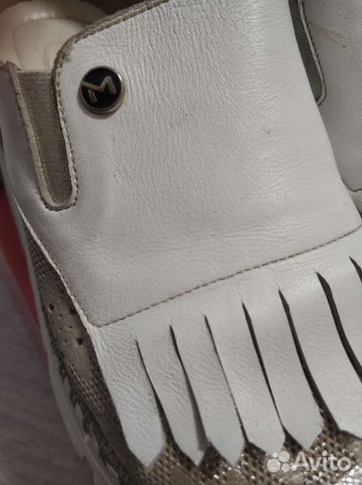 Лоферы, слипоны натуральная кожа