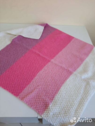 Плед детский вязаный ручная работа