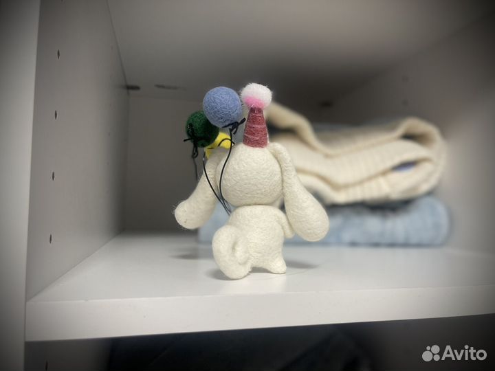 Синнаморолл (cinnsmoroll) из шерсти