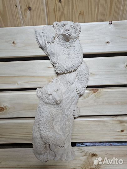 Сувенир мишки медведи резные