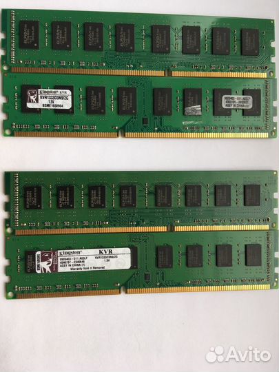 2гб Kingston DDR3 PC3-10600 KVR1333D3N9/2G