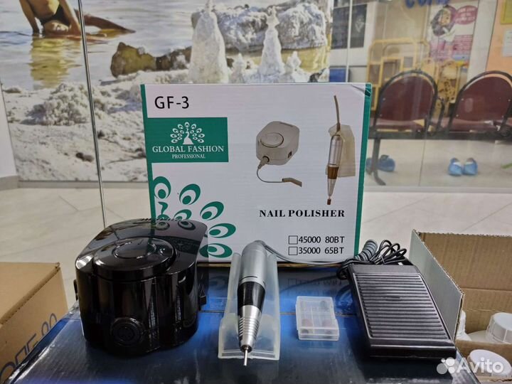 Аппарат для маникюра черный GF-3, 80 Вт