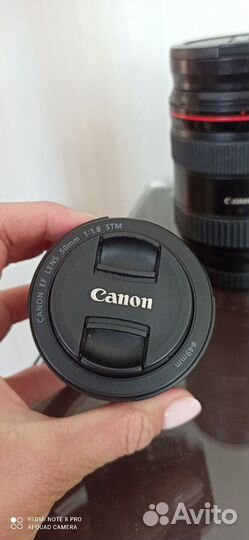 Объектив canon EF 50mm 1.8 stm как новый