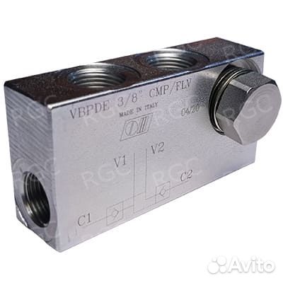 Гидрозамок двусторонний vbpde 3/8