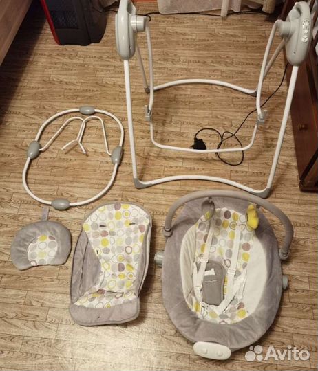 Детские качели шезлонги 2в1