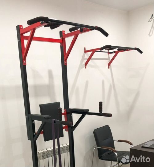 Турник брусья 3в1 + фитнес резинка 210см