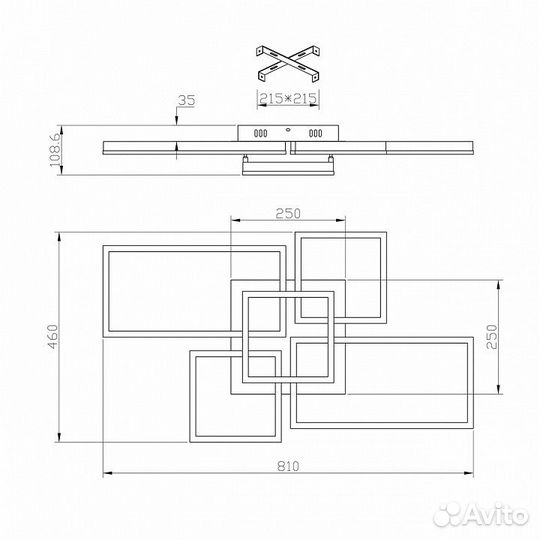 Потолочная люстра Escada Arcade 10225/5LED