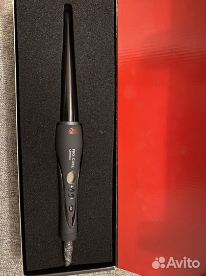 Плойка для завивки волос коническая проф