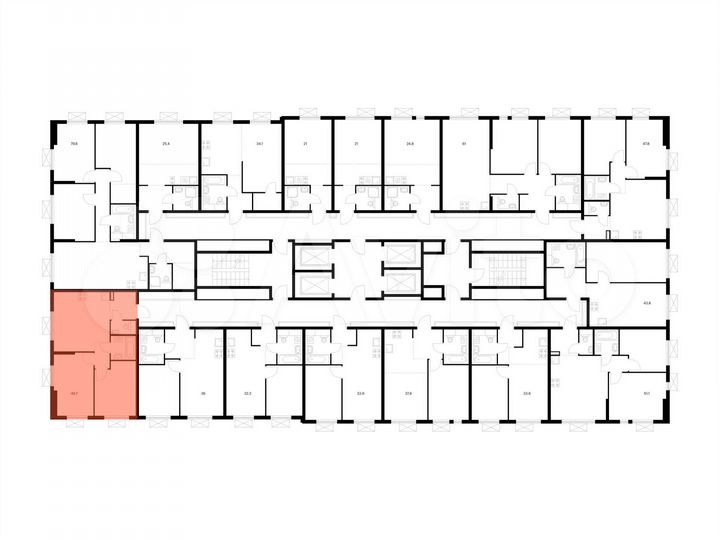 2-к. квартира, 49,7 м², 10/24 эт.