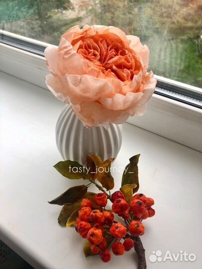 Вафельные цветы для декора тортов