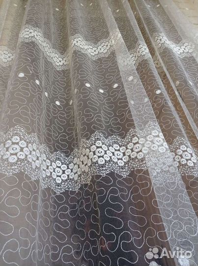 Шторы тюль на кухню или лоджию,укорочена