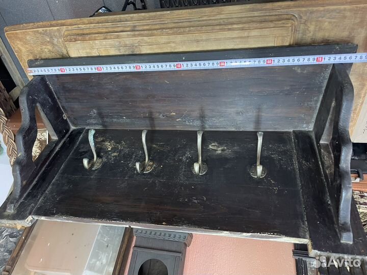 Старинная вешалка дерево