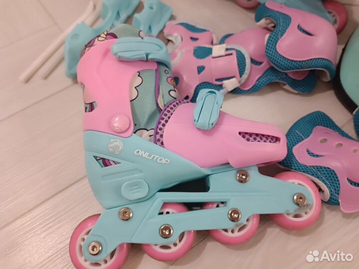 Коньки ролики 2 в 1 раздвижные