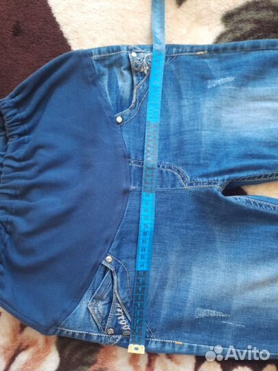 Джинсовые штанишки для беременных