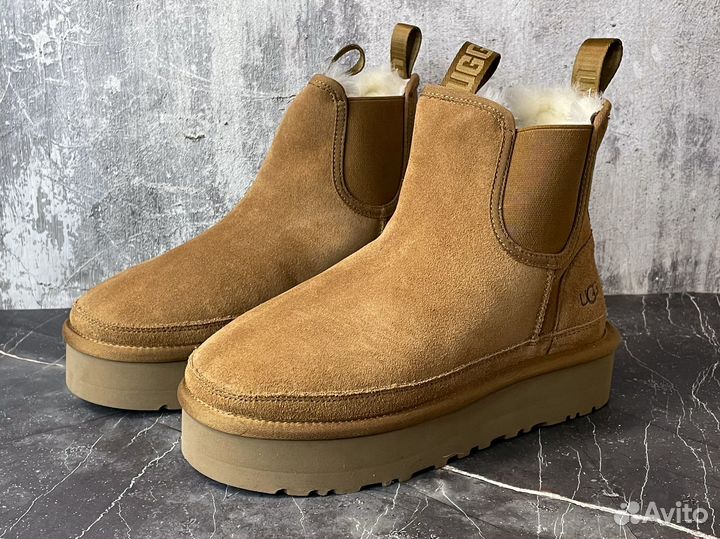 Ботинки UGG Neumel Platform Chelsea Chestnut
