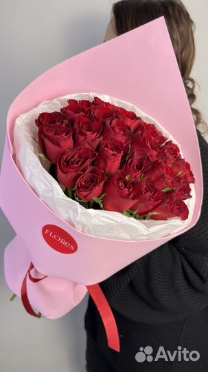 Кенийские красные розы букет доставка