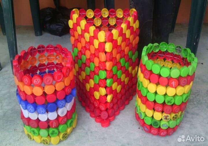 Крышки пластиковые 120шт