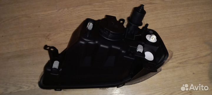 Фара renault logan 05-10 LH хрусталь, с корректор