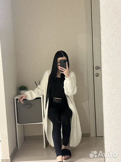 Кардиган женский длинный